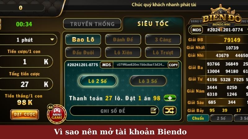 Vì sao nên mở tài khoản Biendo?